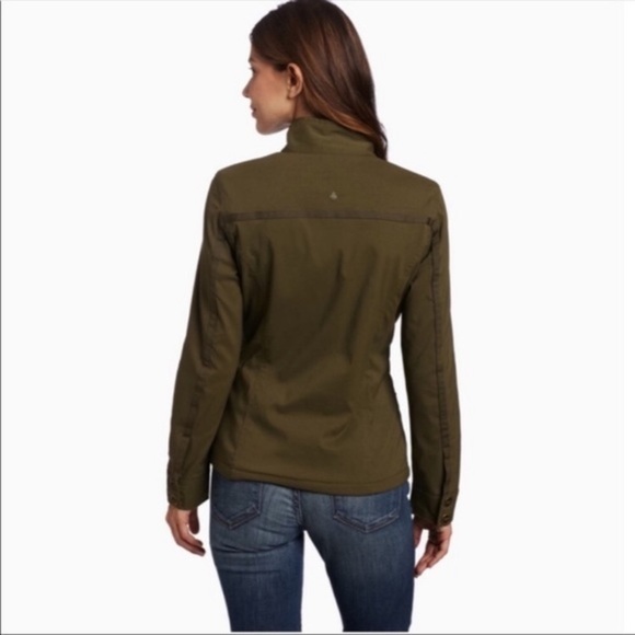 PrAna Lydia Zip Front Olive Green Utility Jacket, size L - Picture 3 of 13